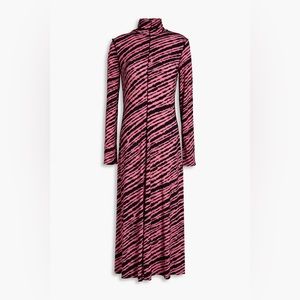 PROENZA SCHOULER
Zebra-print stretch-jersey turtleneck midi dress